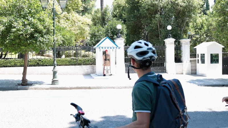 Athens: Small-Group E-Bike Tour of Historic Highlights - Under the Acropolis on Dionysiou Areopagitou