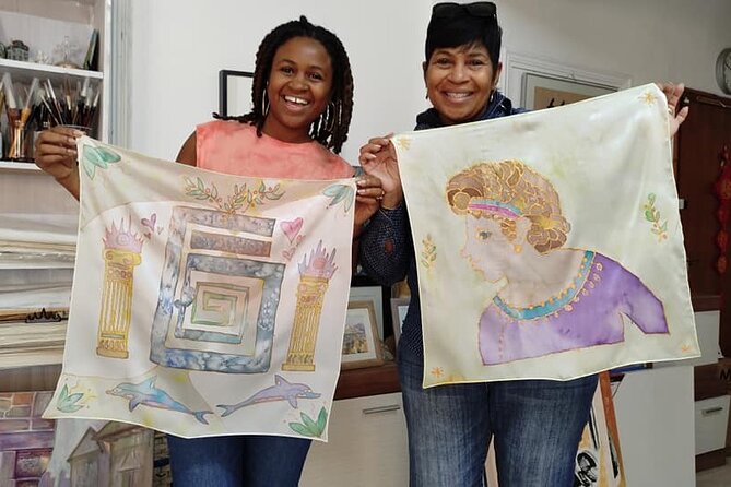 Athens: Small Group Silk Scarf Art Workshop with Greek Themes - Greek themes you can make your own