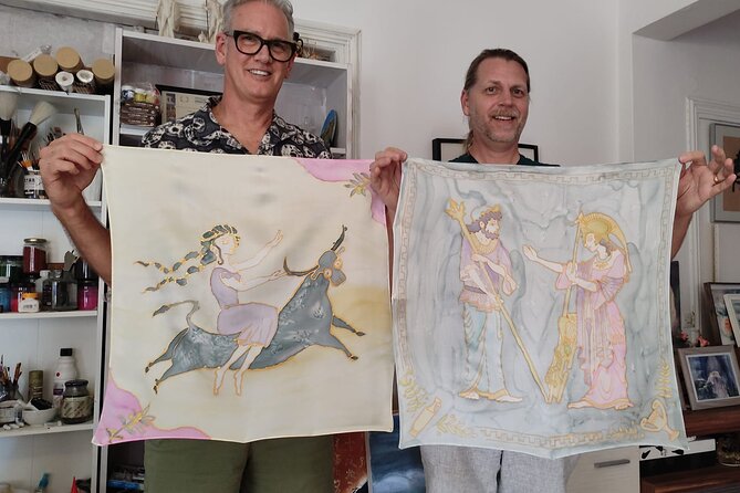 Athens: Small Group Silk Scarf Art Workshop with Greek Themes - The Acropolis Museum and Acropolis itinerary details