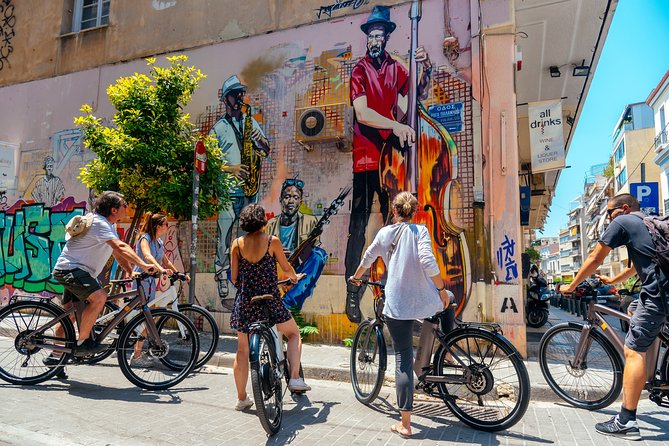 Athens Street Art Bike Tour - The central market adds everyday flavor