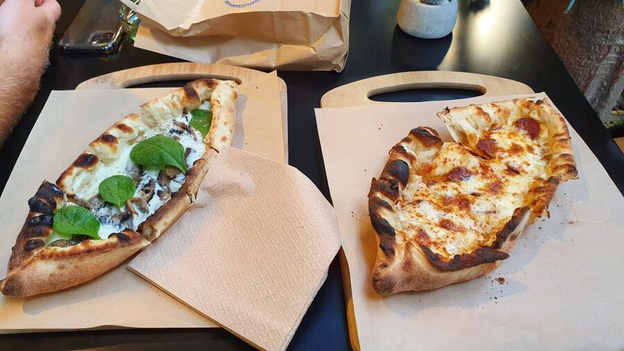 Athens: Street Food Tasting Tour - The boat-shaped Greek pizza stop