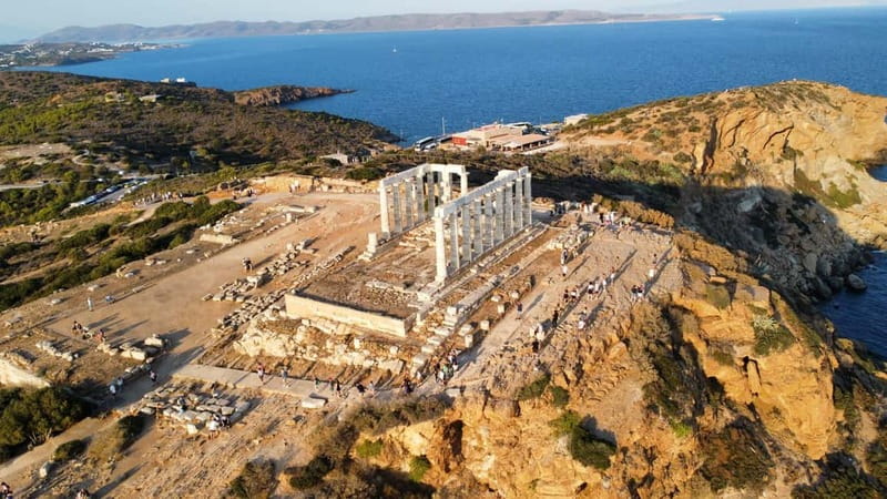 Athens: Temple of Poseidon & Cape Sounion Early Noon Tour - From Athens to Cape Sounion by the Athenian Riviera