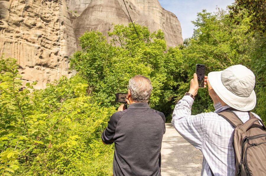Athens to Meteora: Monasteries & Hidden Caves Bus Tour - The Athens departure and five-hour bus ride