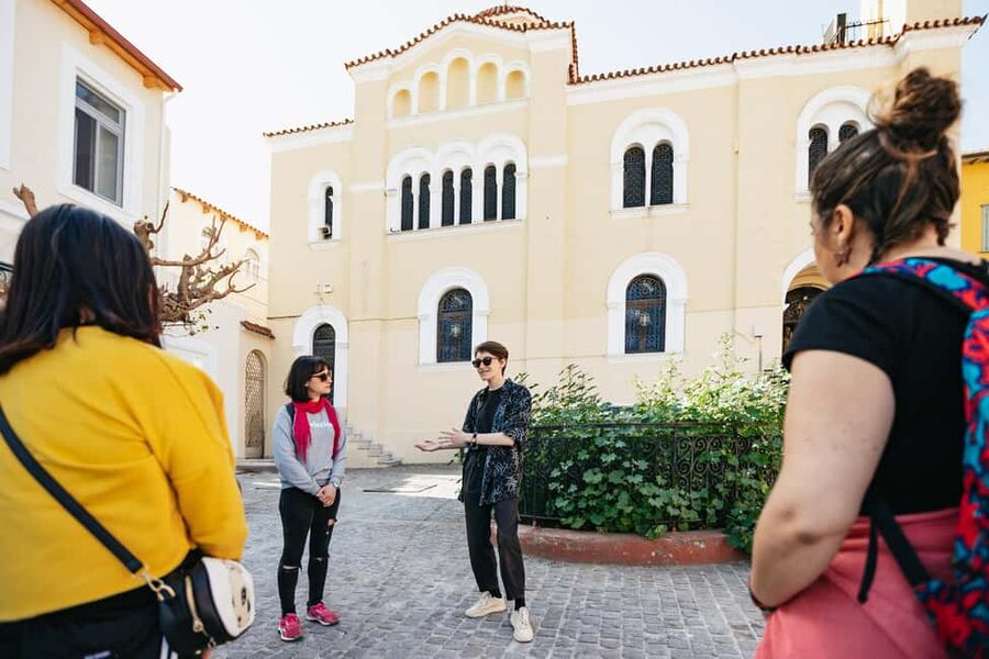 Athens: Women in Ancient Greece Guided Walking Tour - Acropolis views on the way to Filopappou Hill