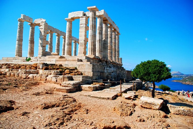 Cape Sounio, Poseidon Temple (5 hours). Day or Evening/ Sunset tour - Poseidon’s Temple above the Aegean