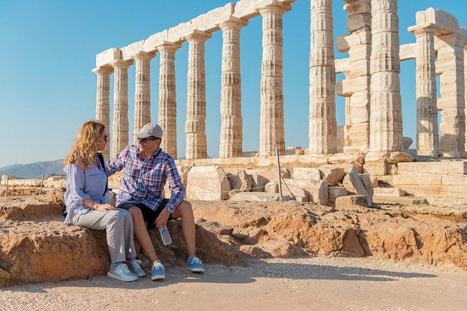 Cape Sounion & Temple of Poseidon Half-Day or Sunset Tour with Flexible Options - At the Temple of Poseidon, the main event