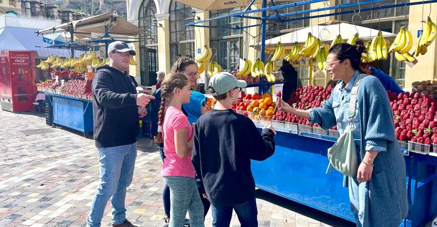 Delicious food tour for families 15+ iconic Greek foods - The final stop: handmade rolled ice cream