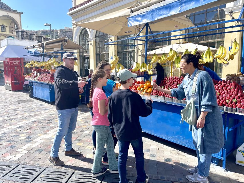 Delicious food tour for families 15+ iconic Greek foods - Anafiotika with yogurt, honey, and nuts