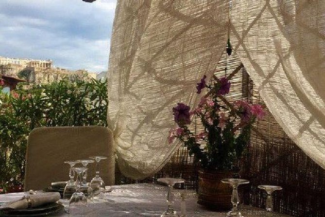 Delicious Greek Dinner Overlooking the Acropolis - A Greek dinner above Monastiraki Square