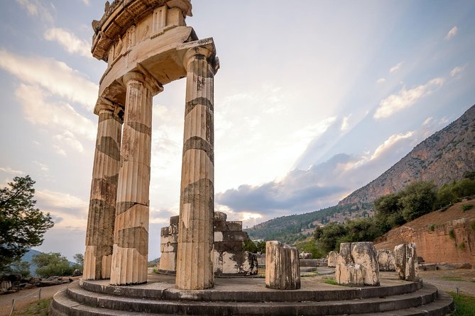 Delphi Full Day Private Trip From Athens With Lunch Overlooking the Sea - Apollo’s sanctuary, the Athenian Treasury, and the ancient theatre