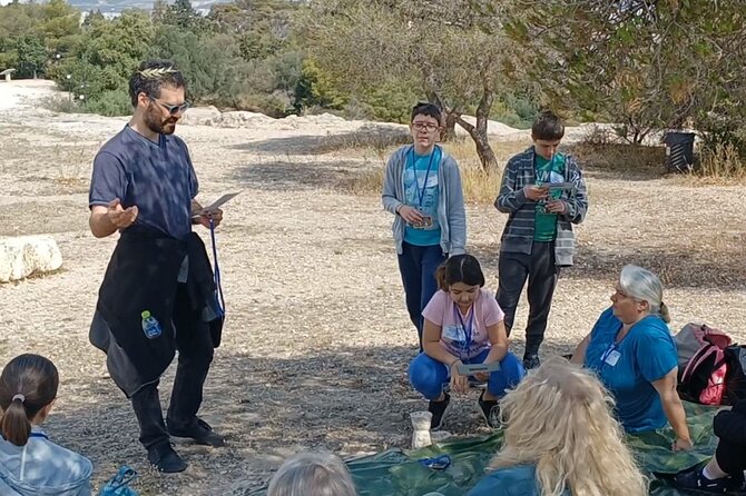 Democracy Experiential Workshop Activity on Pnyx hill, Athens - Reaching the ancient speaker’s platform