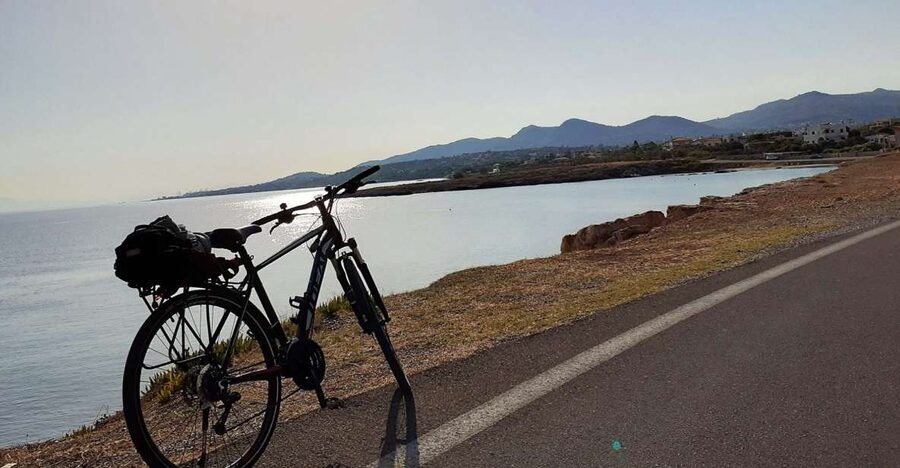 From Athens: Aegina Island E-Bike Tour with Ferry Tickets - From Koukaki to Piraeus by bicycle