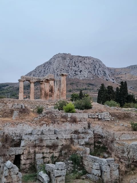 From Athens: Ancient Corinth and Canal Corinth Private Tour - A Brief Look at the Temple of Apollo