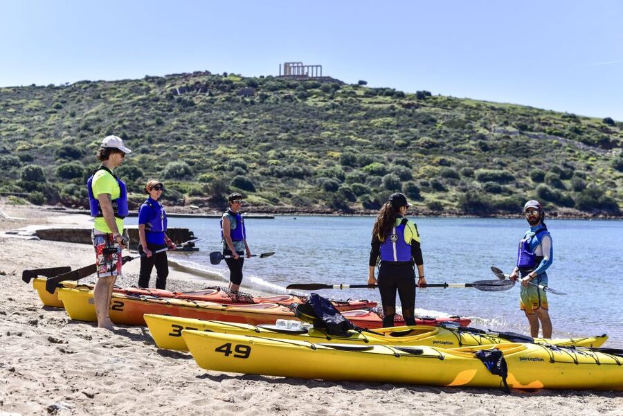From Athens: Cape Sounion Guided Kayaking Tour with Lunch - Seeing Poseidon’s Temple from two angles
