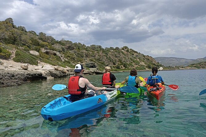 From Athens Half Day Sea Kayak Tour at the Corinthian Gulf - Paddling Toward the Alkion Seal Cave