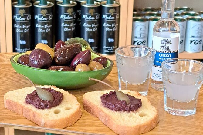 Greek Olives and Olive Oil Tasting in Athens - Tasting Greek olives on Evripidou Street