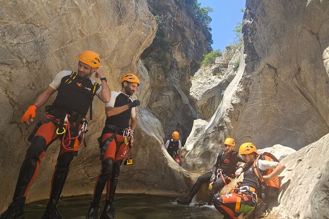 Guided Canyoning: Manikia Gorge with Lunch and Photos from Athens - Learning abseiling with Mike and Marios