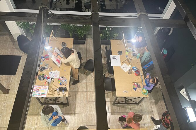 Guided Paint & Sip Workshop in Central Athens - A creative break in Pagrati