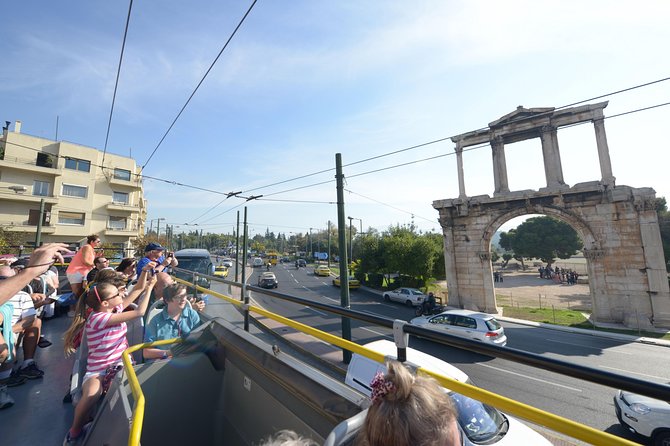 Hop on Hop Off Classic tour of Athens, Piraeus & Beaches - Recorded commentary, Wi-Fi, and the bus itself