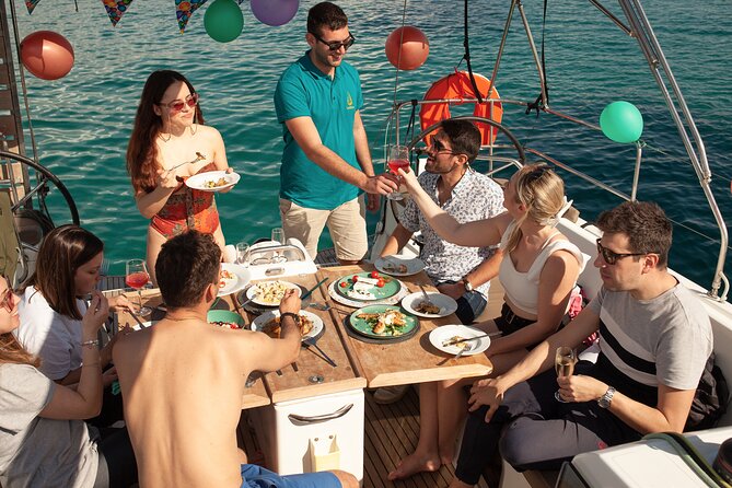 Luxury Catamaran Morning Private & Greek Gastronomy in Athens - Greek food prepared while you swim