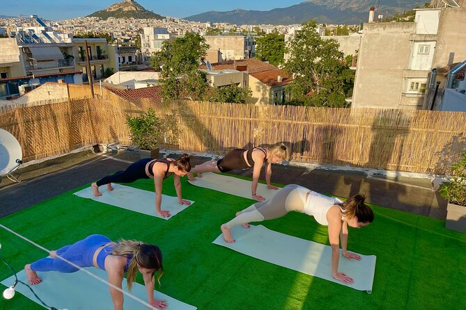 Outdoor Yoga and Pilates with Akropolis view - A sunset workout with the Acropolis in view