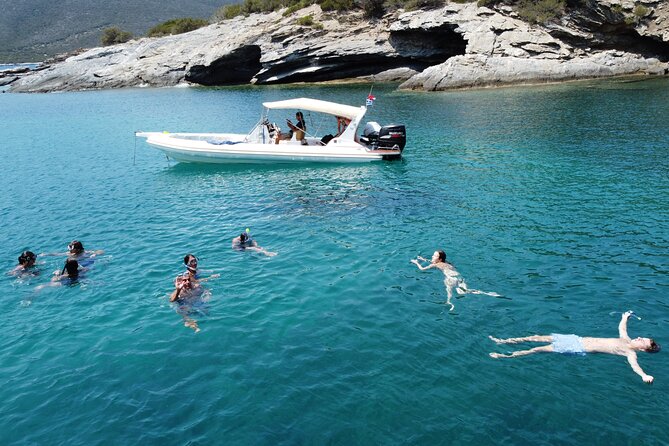 Private Cruise & Snorkeling Nea Makri, Marathon, Schinias, Rafina - Local Snacks, Fruit, and Drinks Onboard