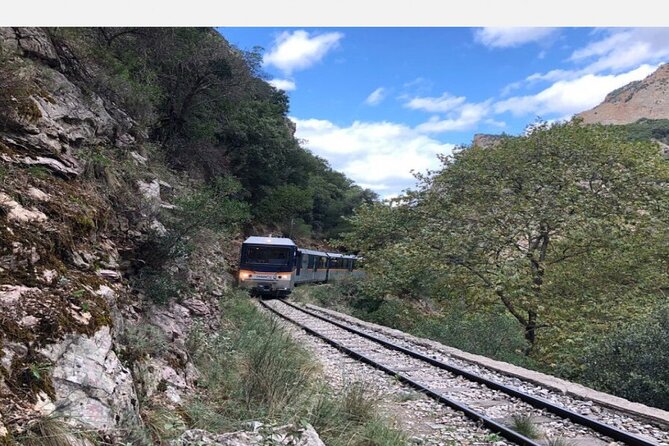 Private Tour Corinth, Cog Railway Trip, Cave of Lakes, Kalavryta - Boarding the Odontotos at Diakofto