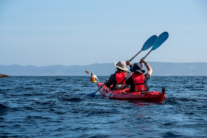 Sounio Sea Kayak Temple of Poseidon - The first stretch along the rocky coast