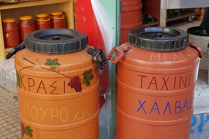 Street food tasting in the locals favorite hidden places - Pies, honey, olives, and olive oil