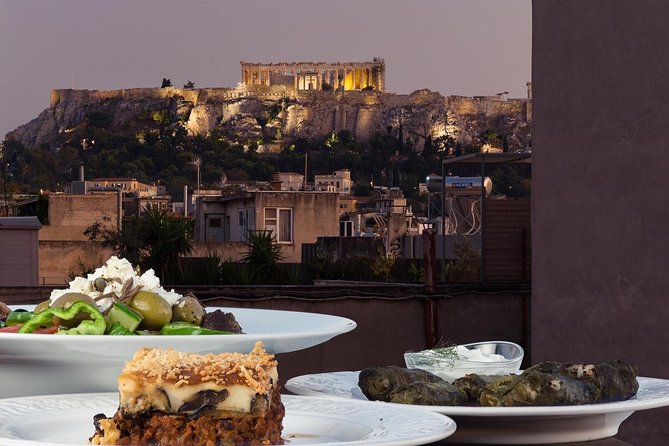 Traditional Greek cooking class and lunch or dinner with an Acropolis view - The opening dishes: tzatziki, pie, and Greek starters