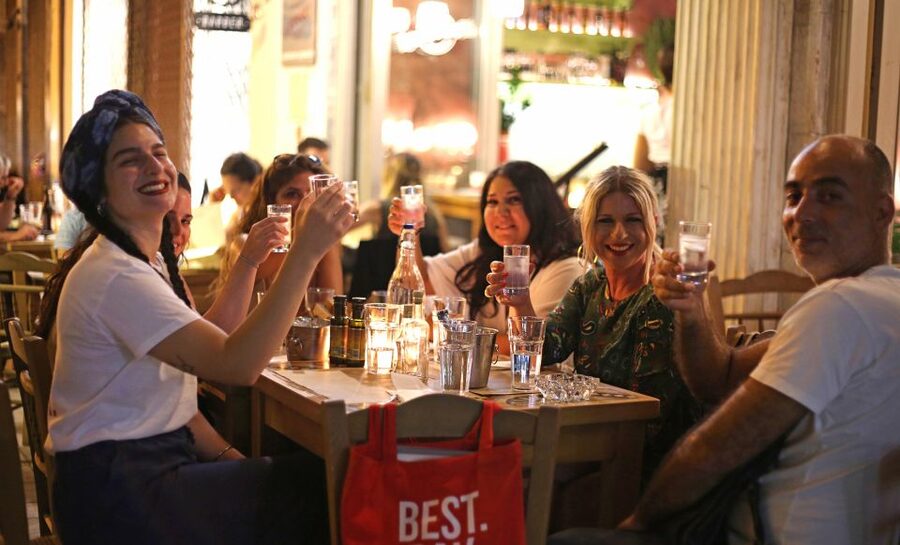 Twilight Athens Tour inc. rooftops, tastings & 3 drinks - The first walk: stories in historic neighborhoods