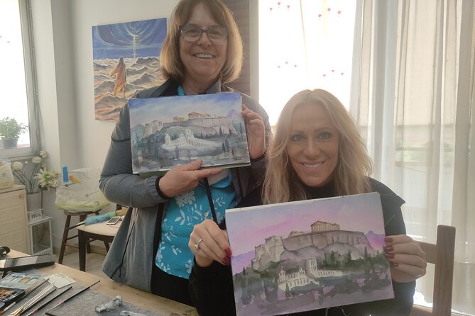 workshop for painting acropolis/landscape with local artist - The subjects you may paint